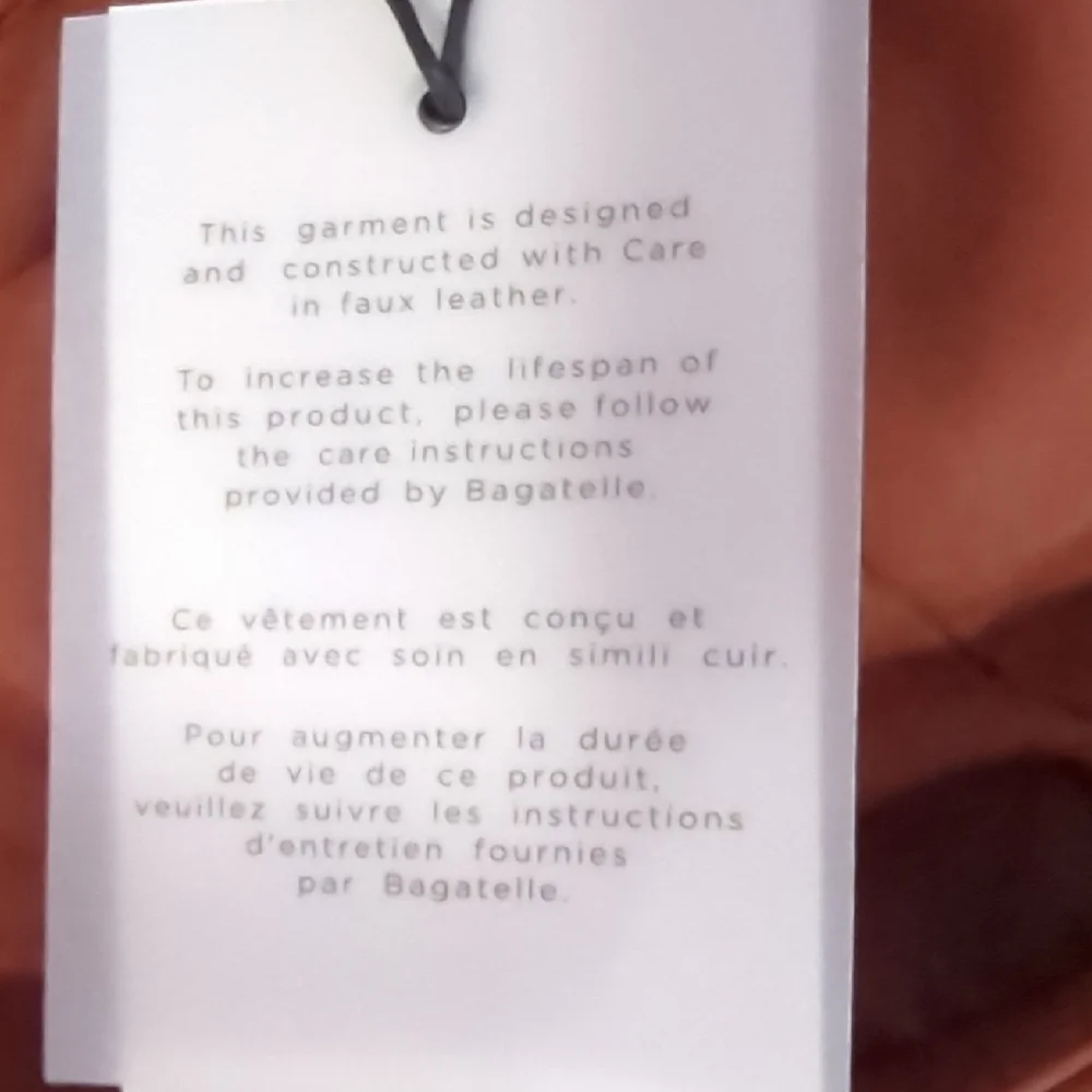 Faux Leather Brown Dress NWT - Picture 3 of 5